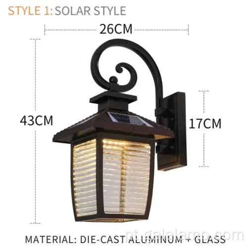 Iluminação de parede para hotéis e vilas de luxo